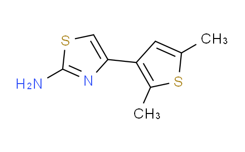 CAS No. 436152-83-9, 4-(2,5-Dimethylthiophen-3-yl)thiazol-2-amine