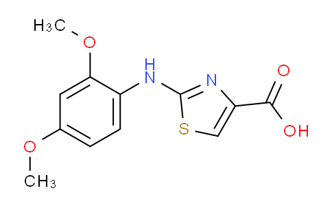 CAS No. 728918-51-2, 2-(2,4-Dimethoxy-phenylamino)-thiazole-4-carboxylic acid