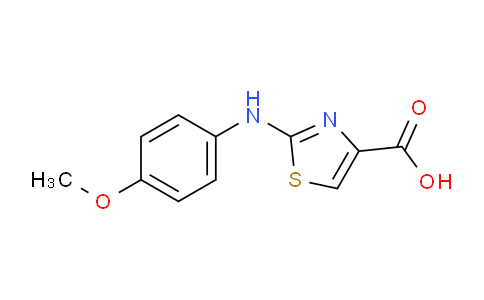 CAS No. 165682-75-7, 2-((4-Methoxyphenyl)amino)thiazole-4-carboxylic acid