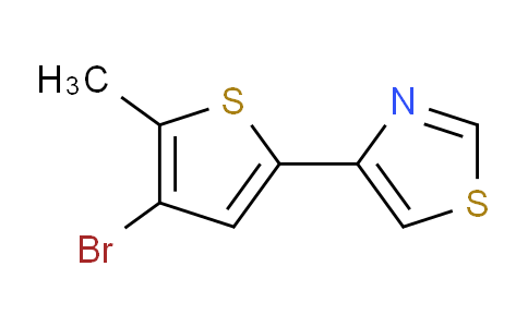 CAS No. 881040-57-9, 4-(4-Bromo-5-methyl-2-thienyl)-1,3-thiazole