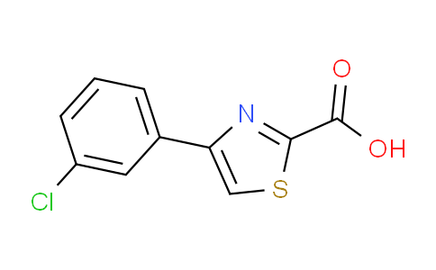 CAS No. 886367-29-9, 4-(3-Chloro-phenyl)-thiazole-2-carboxylic acid