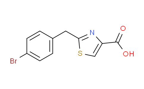 CAS No. 1086380-12-2, 2-[(4-Bromophenyl)methyl]-1,3-thiazole-4-carboxylic acid