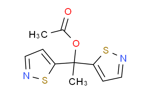CAS No. 943736-64-9, 1,1-Di(Isothiazol-5-yl)ethyl acetate