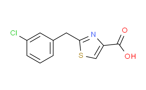 CAS No. 1094423-38-7, 2-[(3-Chlorophenyl)methyl]-1,3-thiazole-4-carboxylic acid