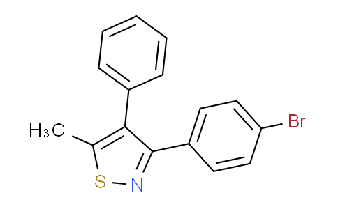 CAS No. 679785-55-8, 3-(4-Bromophenyl)-5-methyl-4-phenylisothiazole