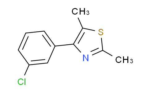 CAS No. 881384-80-1, 4-(3-Chlorophenyl)-2,5-dimethylthiazole