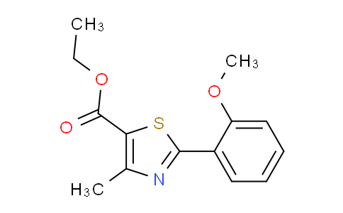 CAS No. 82875-48-7, Ethyl 4-Methyl-2-(2-methoxyphenyl)thiazole-5-carboxylate