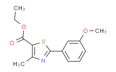 CAS No. 952395-33-4, Ethyl 4-Methyl-2-(3-methoxyphenyl)thiazole-5-carboxylate