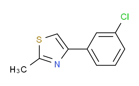 CAS No. 931929-86-1, 4-(3-Chlorophenyl)-2-methylthiazole