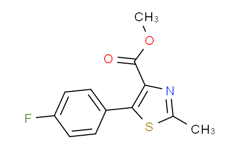 CAS No. 1007873-79-1, Methyl 5-(4-fluorophenyl)-2-methylthiazole-4-carboxylate