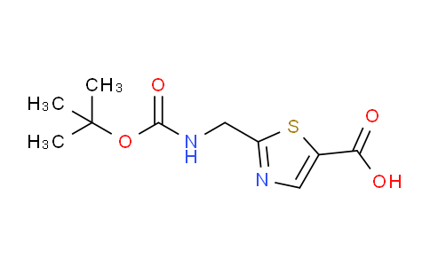 CAS No. 185804-36-8, 2-(((tert-Butoxycarbonyl)amino)methyl)thiazole-5-carboxylic acid