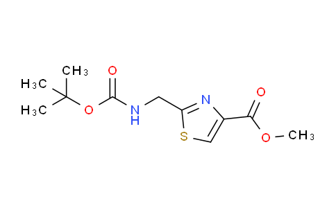 CAS No. 297165-32-3, Methyl 2-(((tert-butoxycarbonyl)amino)methyl)thiazole-4-carboxylate