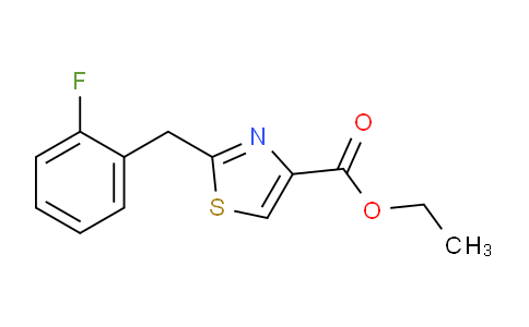 CAS No. 1544942-68-8, Ethyl 2-[(2-fluorophenyl)methyl]-1,3-thiazole-4-carboxylate