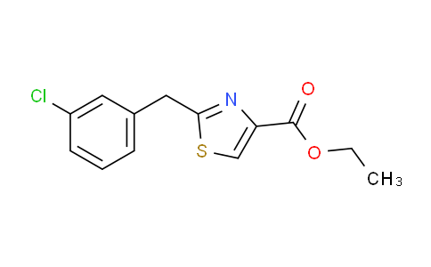 CAS No. 1549864-58-5, Ethyl 2-[(3-chlorophenyl)methyl]-1,3-thiazole-4-carboxylate
