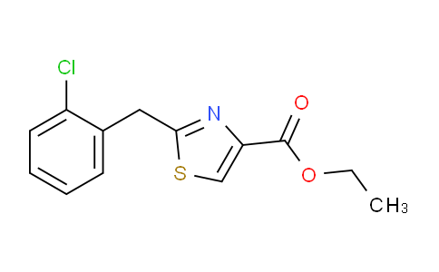 CAS No. 736970-78-8, Ethyl 2-[(2-chlorophenyl)methyl]-1,3-thiazole-4-carboxylate
