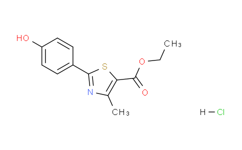 CAS No. 399017-10-8, Ethyl 2-(4-hydroxyphenyl)-4-methylthiazole-5-carboxylate hydrochloride