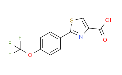 CAS No. 886368-65-6, 2-(4-(Trifluoromethoxy)phenyl)thiazole-4-carboxylic acid
