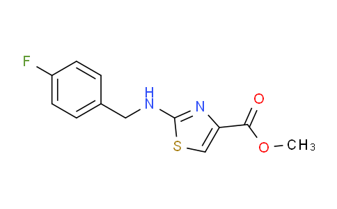 CAS No. 1512655-05-8, Methyl 2-((4-fluorobenzyl)amino)thiazole-4-carboxylate