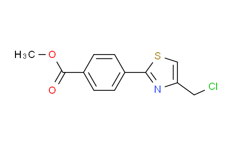 CAS No. 842137-54-6, methyl 4-[4-(chloromethyl)-1,3-thiazol-2-yl]benzoate