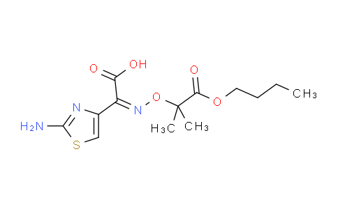 CAS No. 116654-15-0, (2Z)-2-(2-amino-1,3-thiazol-4-yl)-2-(1-butoxy-2-methyl-1-oxopropan-2-yl)oxyiminoacetic acid