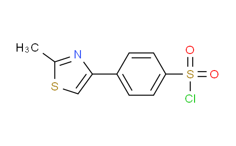 CAS No. 852180-73-5, 4-(2-methyl-1,3-thiazol-4-yl)benzenesulfonyl chloride