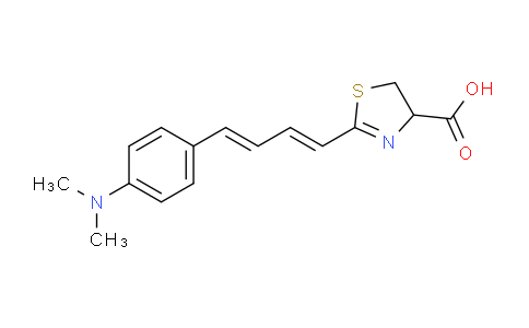 CAS No. 1176235-08-7, 2-[(1E,3E)-4-(4-Dimethylaminophenyl)buta-1,3-dienyl]- 4,5-dihydrothiazole-4-carboxylic acid