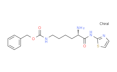 CAS No. 212610-09-8, benzyl (S)-(5-amino-6-oxo-6-(thiazol-2-ylamino)hexyl)carbamate