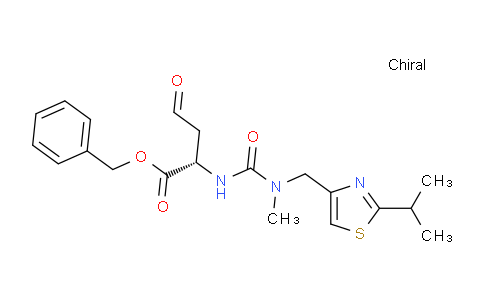 CAS No. 1004316-95-3, benzyl (S)-2-(3-((2-isopropylthiazol-4-yl)methyl)-3-methylureido)-4-oxobutanoate