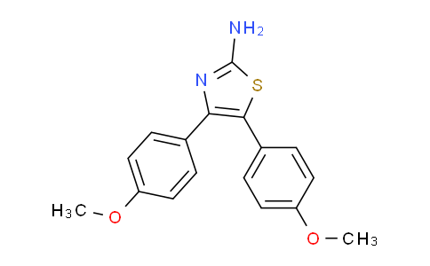CAS No. 24827-38-1, 4,5-Bis-(4-methoxy-phenyl)-thiazol-2-ylamine