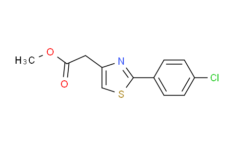 CAS No. 17969-38-9, Methyl 2-(2-(4-chlorophenyl)thiazol-4-yl)acetate