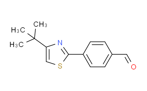 CAS No. 175202-78-5, 4-(4-(tert-Butyl)thiazol-2-yl)benzaldehyde