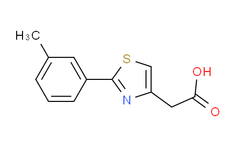CAS No. 16441-29-5, 2-(2-(m-Tolyl)thiazol-4-yl)acetic acid