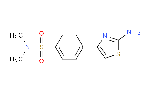 CAS No. 610275-82-6, 4-(2-Aminothiazol-4-yl)-N,N-dimethylbenzenesulfonamide