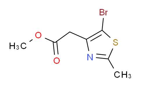 CAS No. 1243449-99-1, Methyl 2-(5-bromo-2-methylthiazol-4-yl)acetate