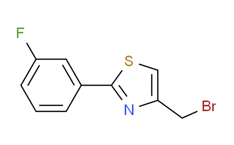 CAS No. 886363-47-9, 4-Bromomethyl-2-(3-fluorophenyl)thiazole