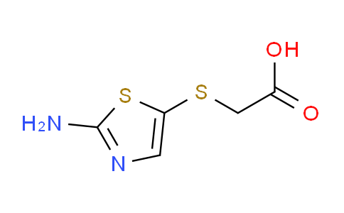CAS No. 500798-03-8, 2-((2-Aminothiazol-5-yl)thio)acetic acid