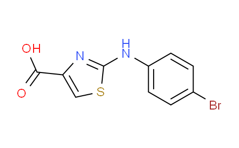 CAS No. 165682-80-4, 2-((4-Bromophenyl)amino)thiazole-4-carboxylic acid