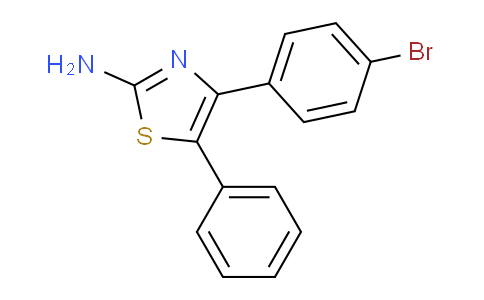 CAS No. 848590-32-9, 4-(4-Bromophenyl)-5-phenylthiazol-2-amine