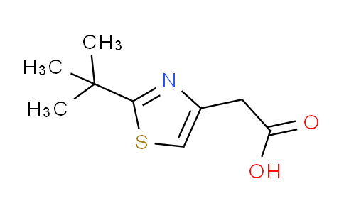 CAS No. 1094411-96-7, 2-(2-tert-butyl-1,3-thiazol-4-yl)acetic acid