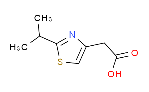 CAS No. 165315-98-0, 2-[2-(propan-2-yl)-1,3-thiazol-4-yl]acetic acid