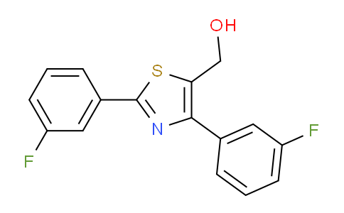 CAS No. 1214326-91-6, (2,4-Bis(3-fluorophenyl)thiazol-5-yl)methanol