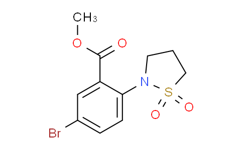 CAS No. 1373232-33-7, Methyl 5-bromo-2-(1,1-dioxidoisothiazolidin-2-yl)benzoate