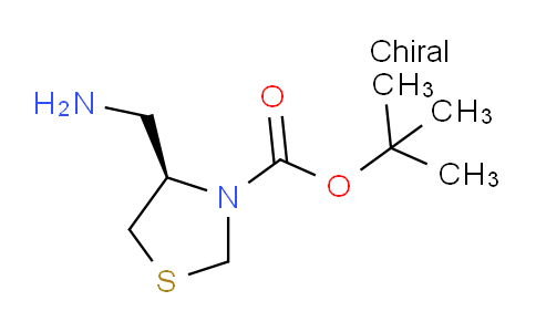CAS No. 391248-13-8, (R)-tert-Butyl 4-(aminomethyl)thiazolidine-3-carboxylate