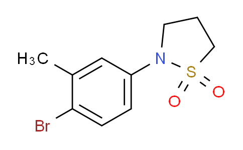 CAS No. 1016860-62-0, 2-(4-Bromo-3-methylphenyl)isothiazolidine-1,1-dioxide