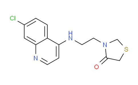 CAS No. 926656-53-3, 3-(2-((7-Chloroquinolin-4-yl)amino)ethyl)thiazolidin-4-one