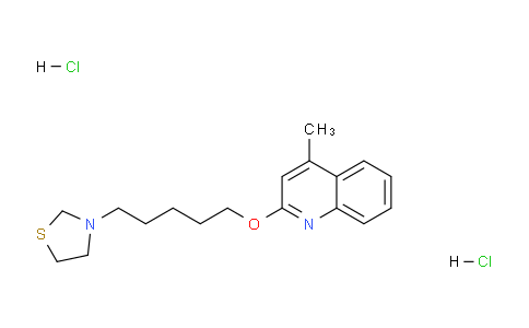 DY786406 | 41288-22-6 | 3-(5-((4-Methylquinolin-2-yl)oxy)pentyl)thiazolidine dihydrochloride