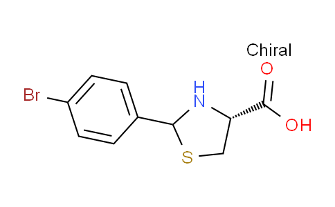 CAS No. 294866-41-4, (4R)-2-(4-Bromophenyl)thiazolidine-4-carboxylic acid