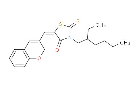 CAS No. 618074-74-1, 5-((2H-Chromen-3-yl)methylene)-3-(2-ethylhexyl)-2-thioxothiazolidin-4-one