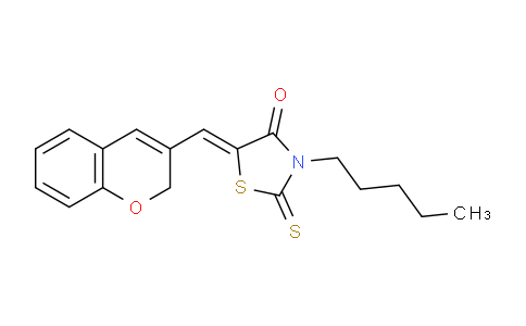 CAS No. 618076-44-1, 5-((2H-Chromen-3-yl)methylene)-3-pentyl-2-thioxothiazolidin-4-one