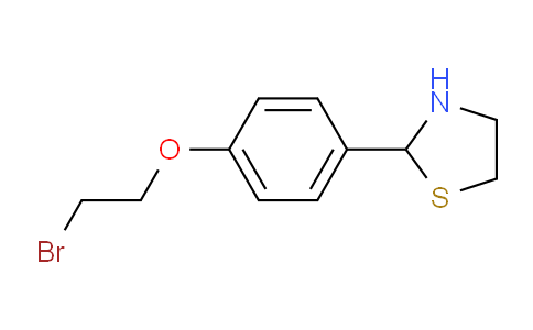 CAS No. 937604-18-7, 2-(4-(2-Bromoethoxy)phenyl)thiazolidine